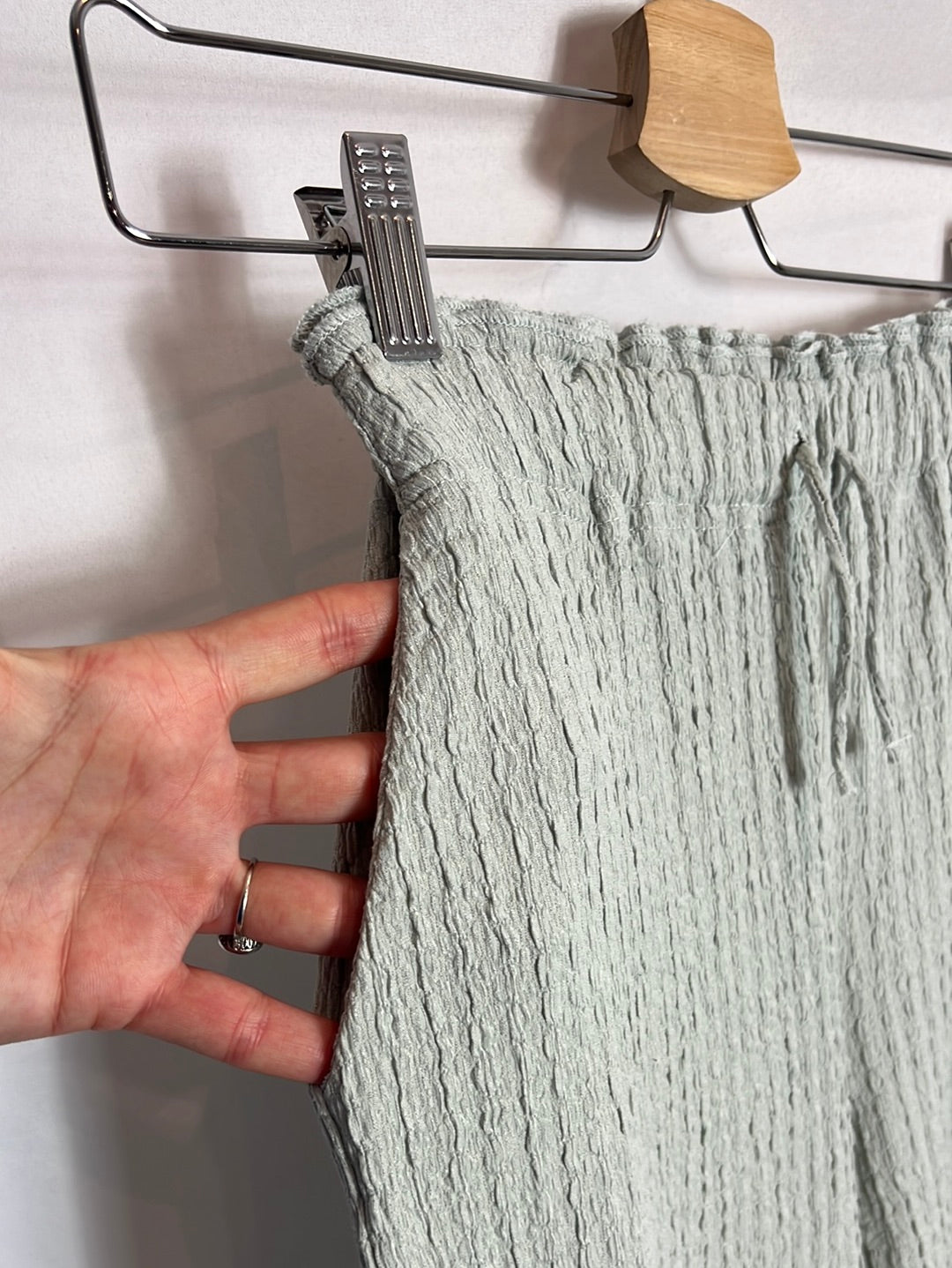 ZARA. Total look top y pantalón textura. T 13-14 años (XS)