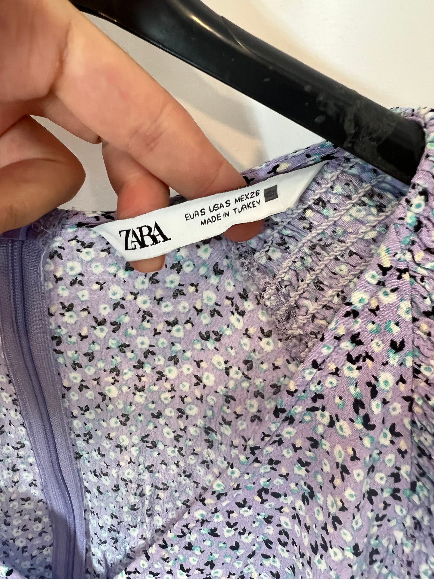 ZARA. Honeycomb detail short jumpsuit. TS