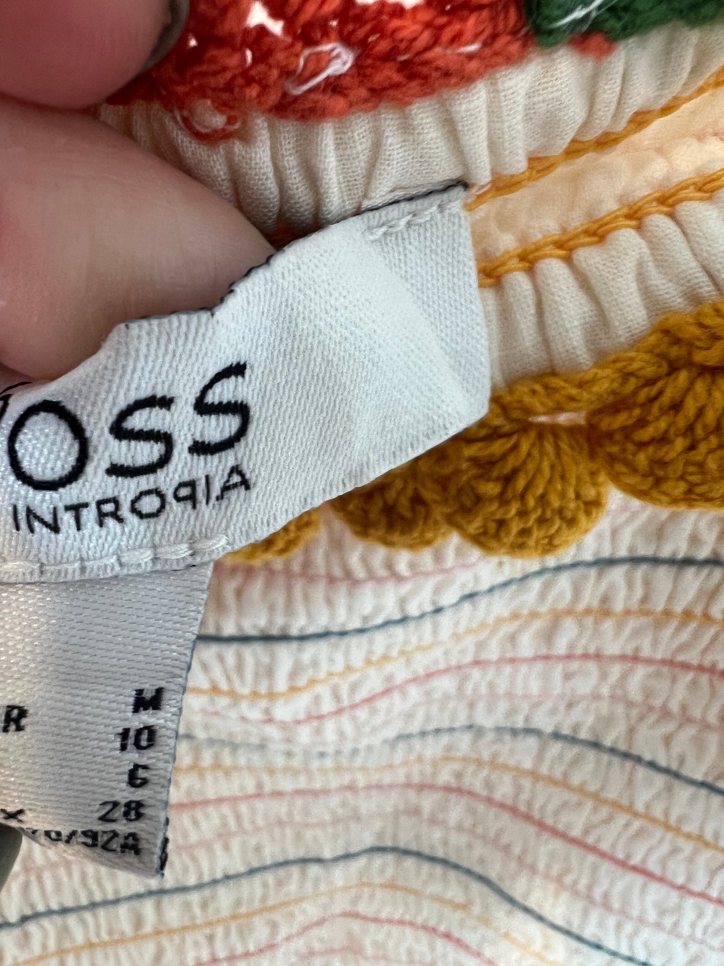 INTROPIA. Vestido largo bordado T.m