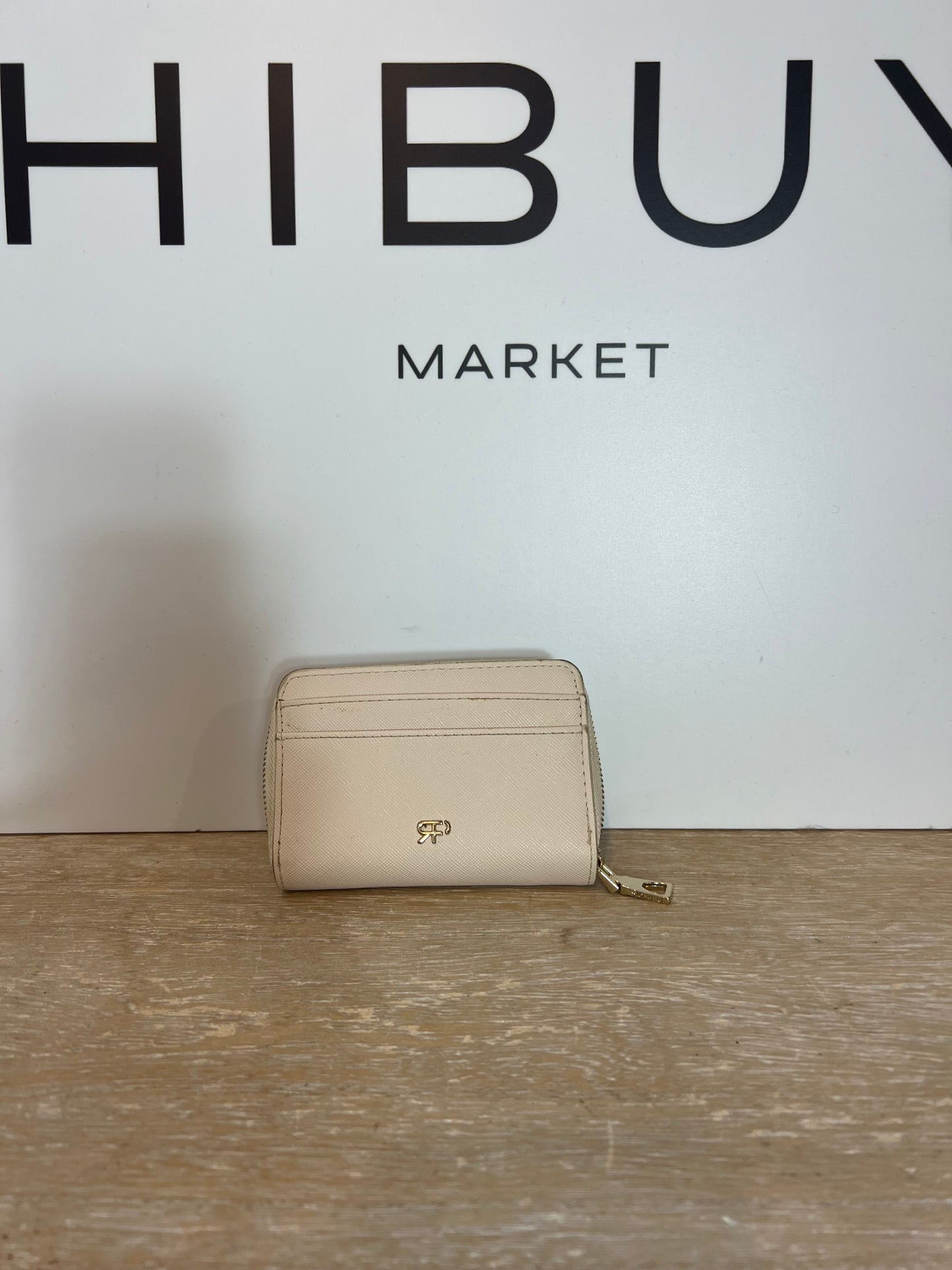 PARFOIS. Monedero tarjetero beige