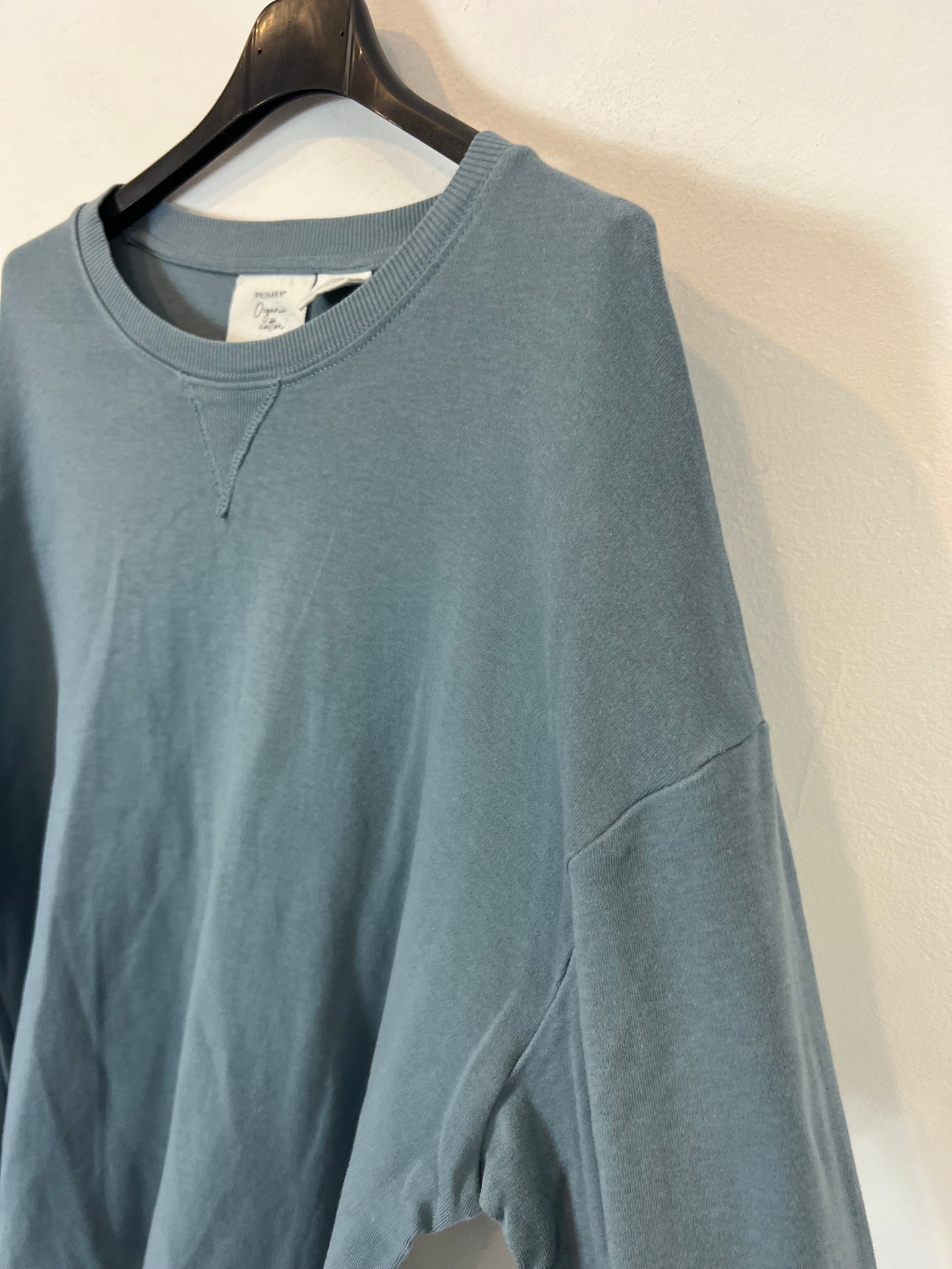 PRIMARK. Sudadera azul fina. T L