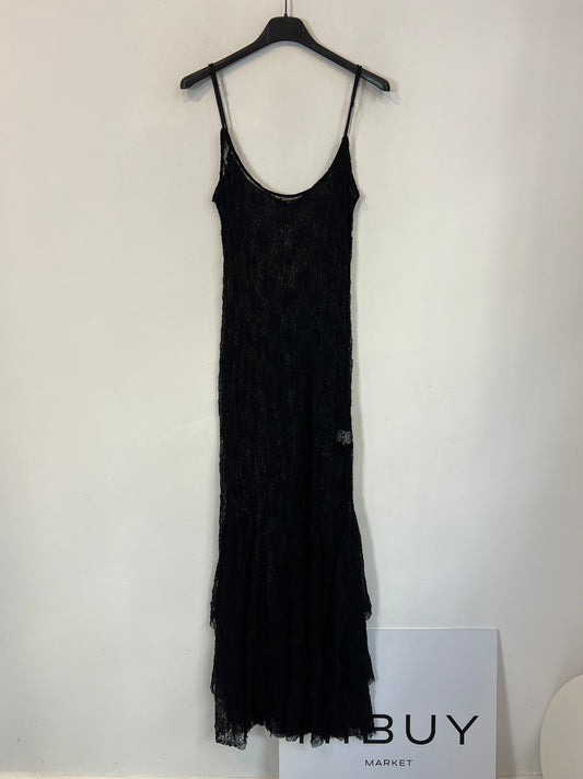 ZARA. Vestido negro encaje
