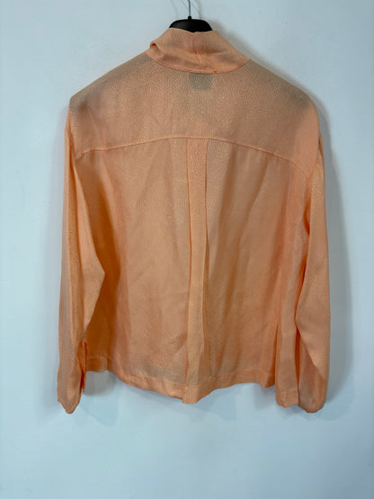 FORTE FORTE. Blusa mandarina con seda
