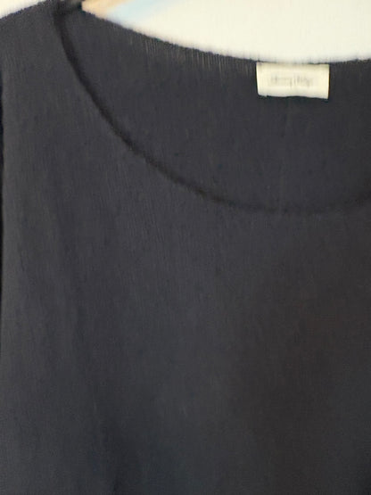 AMERICAN VINTAGE. Jersey negro cuello pico con lana