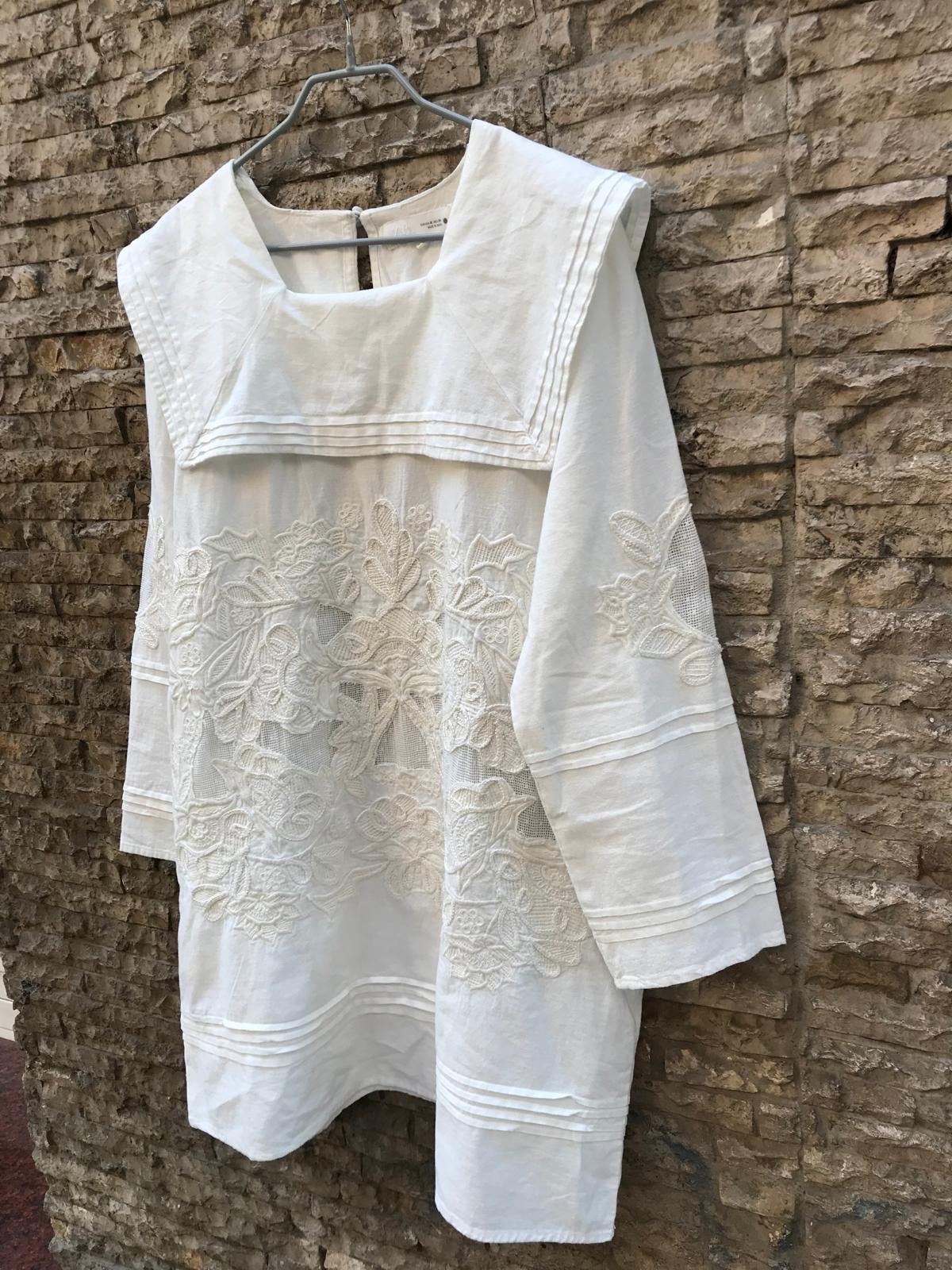 ZARA. Mustard textured back top. TS