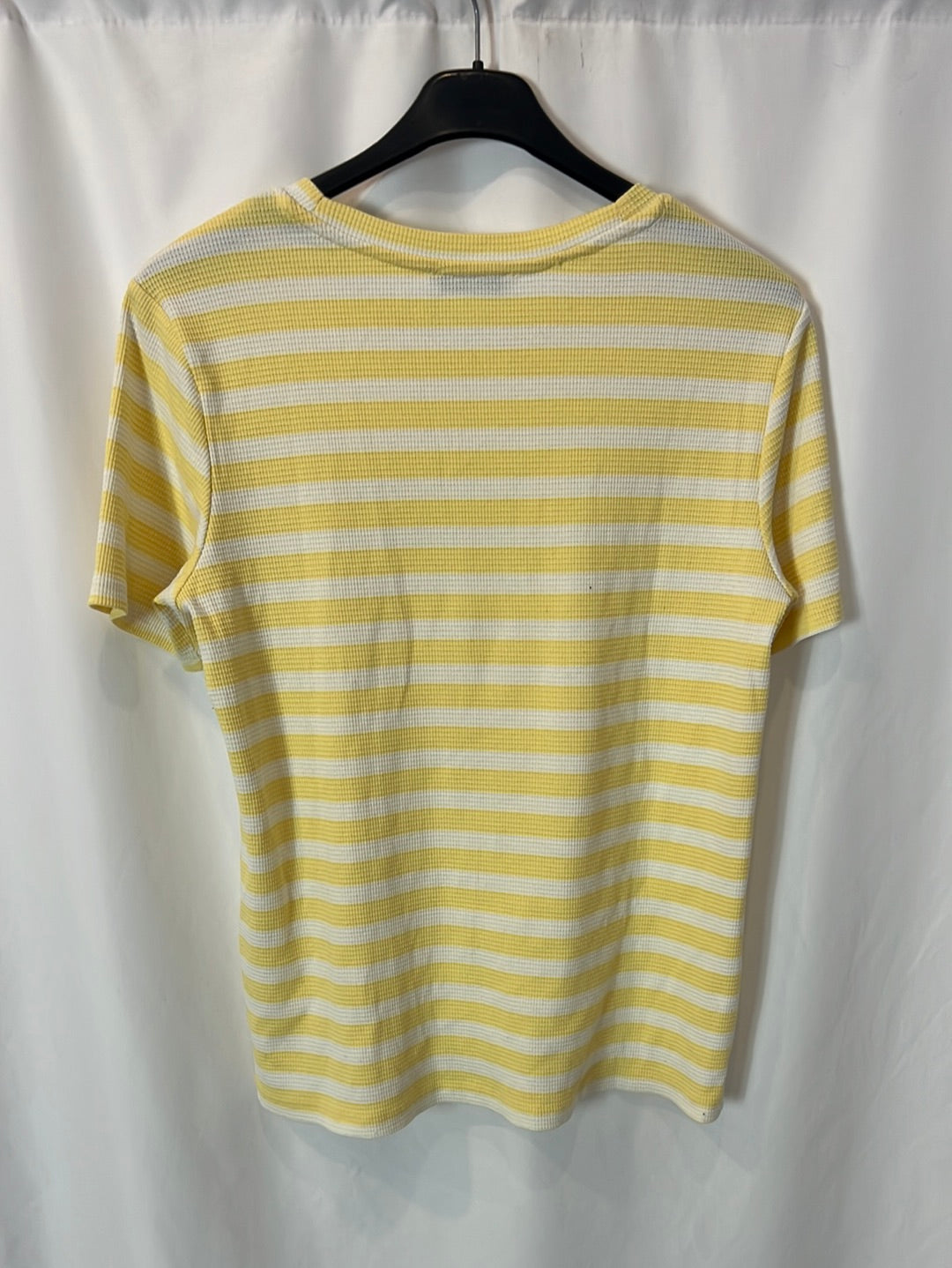 PIECES. Textured striped T-shirt. TM
