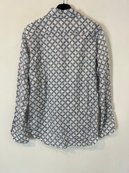 BCORNER. Blusa lino estampada T.42 (s)