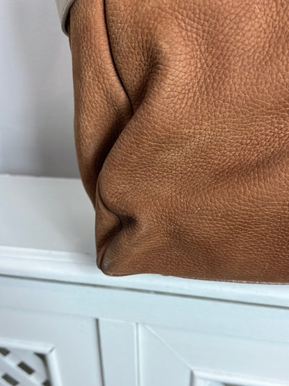 UTERQÜE. Bolso shopper piel bicolor (TARA)