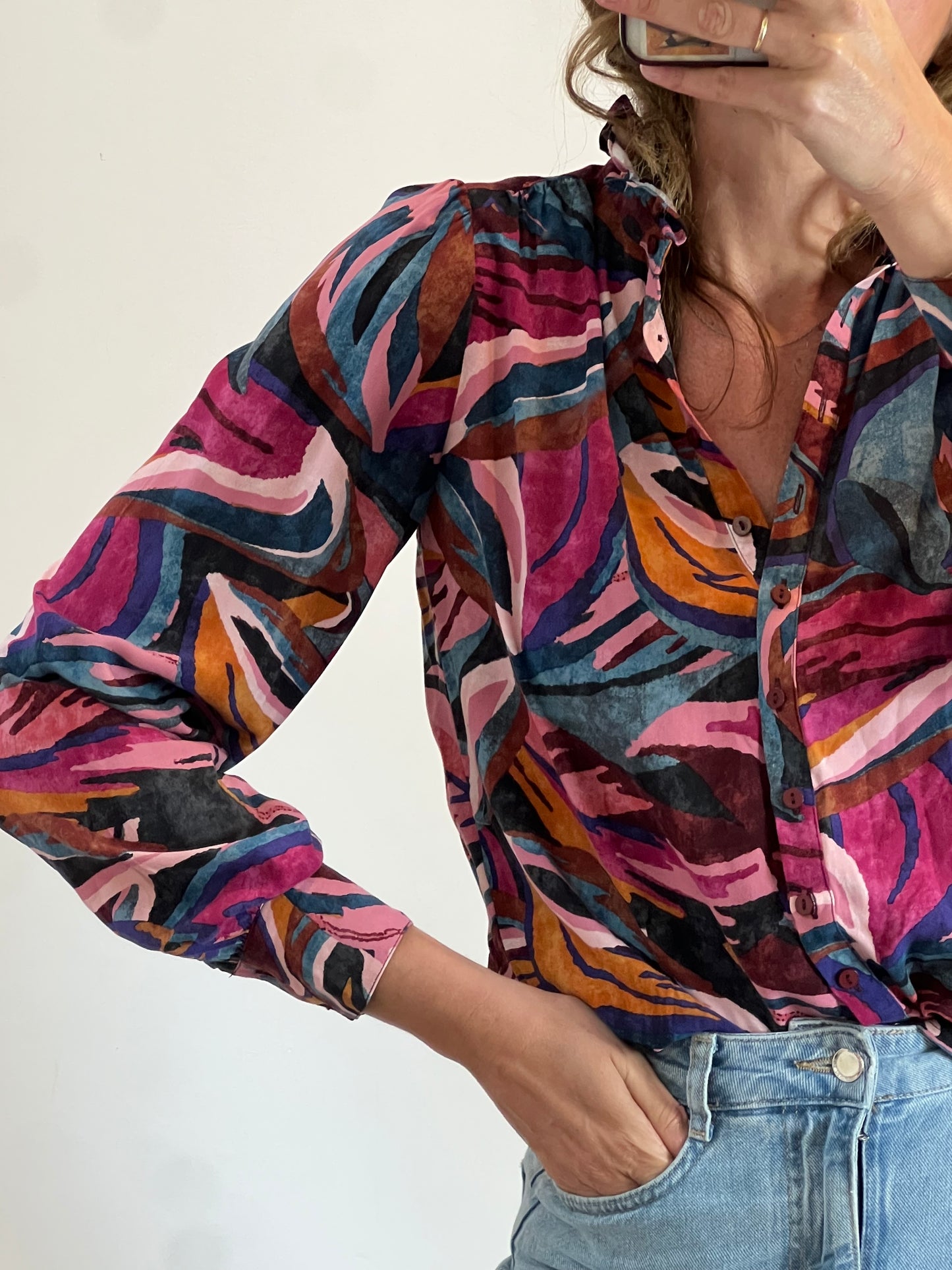 PETITE MENDIGOTE. Total look fluido estampado colores. T S