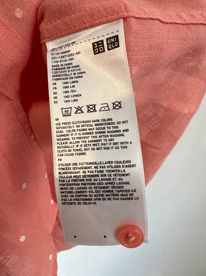 UNIQLO. Polka dot linen shirt. TM