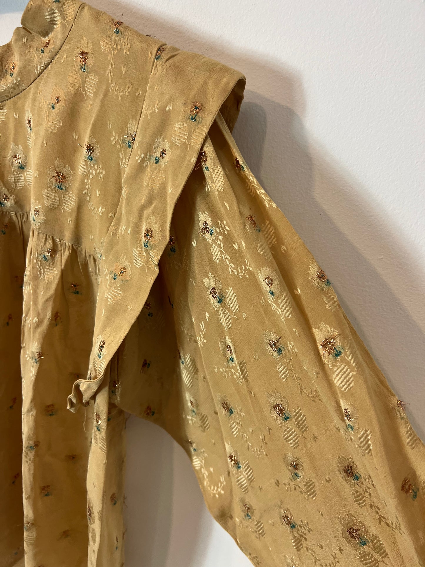 MASSCOB. Embroidered silk blouse T XS