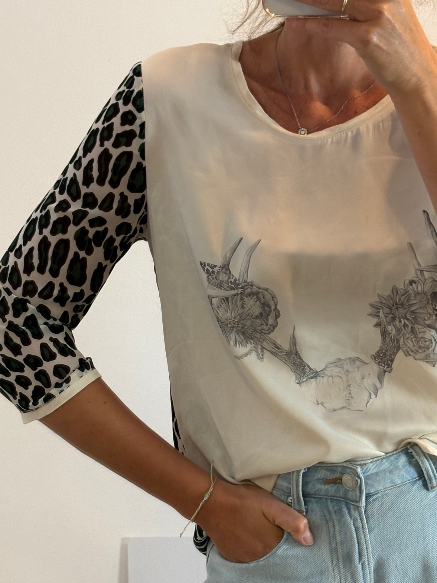 MAISON SCOTCH. Top fluido estampado. T 3 (M/L)