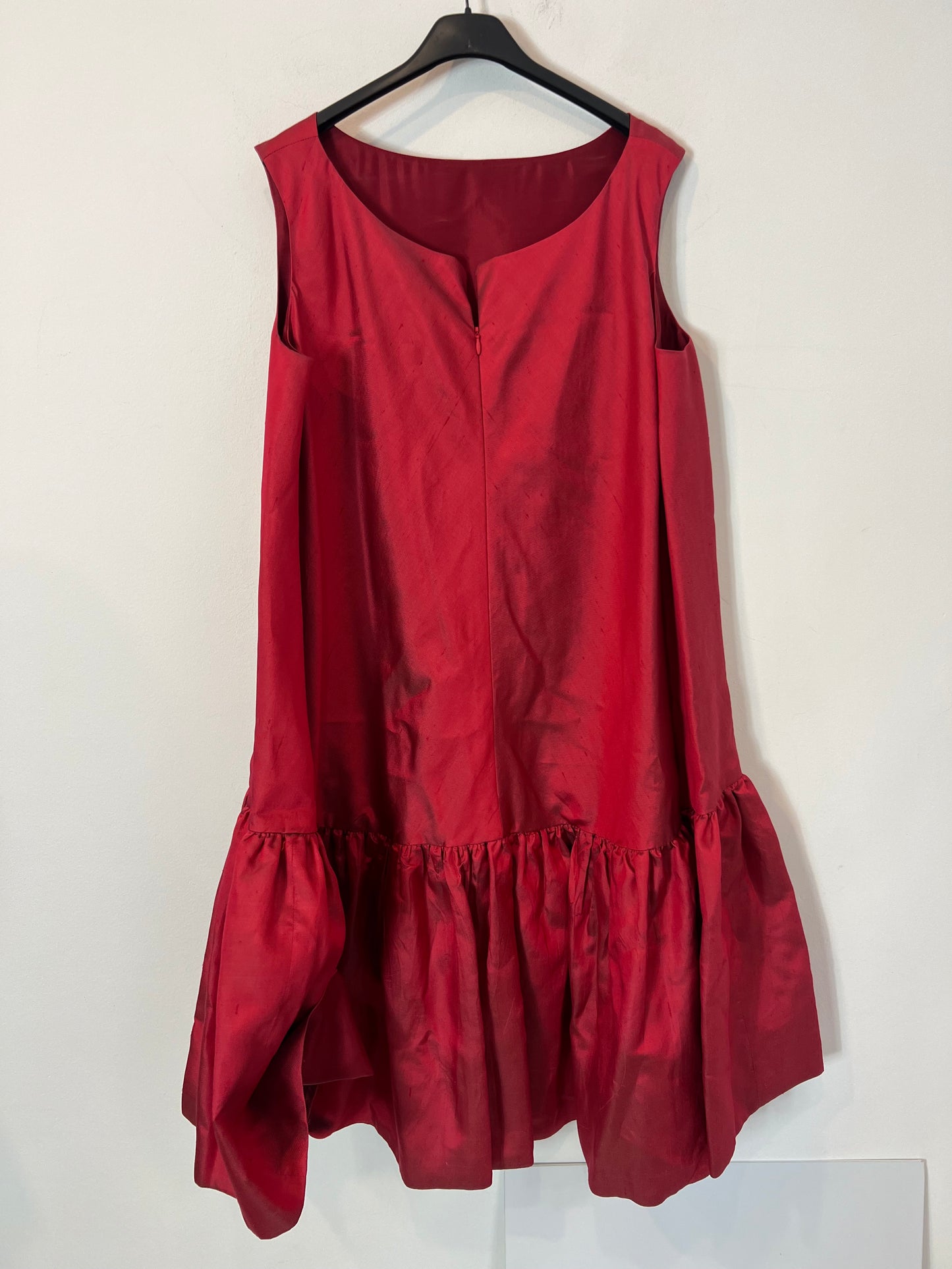 NIHIL OBSTAT. Vestido midi seda volante T.u(M)