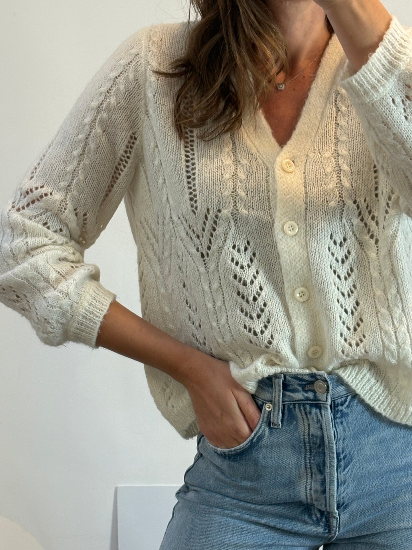 ZARA. Black stretch knit top. TL