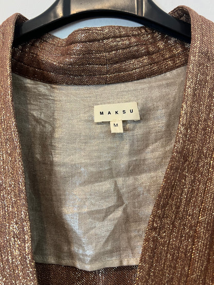 MAKSU. Kimono ocre hilos T.m