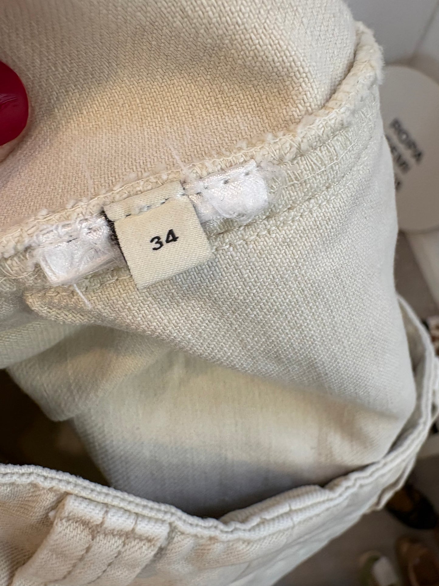 ISABEL MARANT. Denim beige costuras