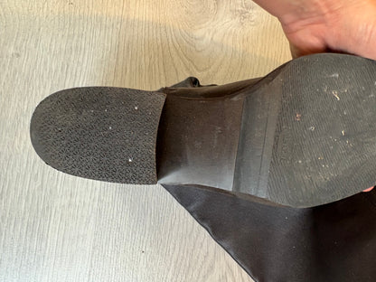 MASSIMO DUTTI. Botas camperas piel marrón