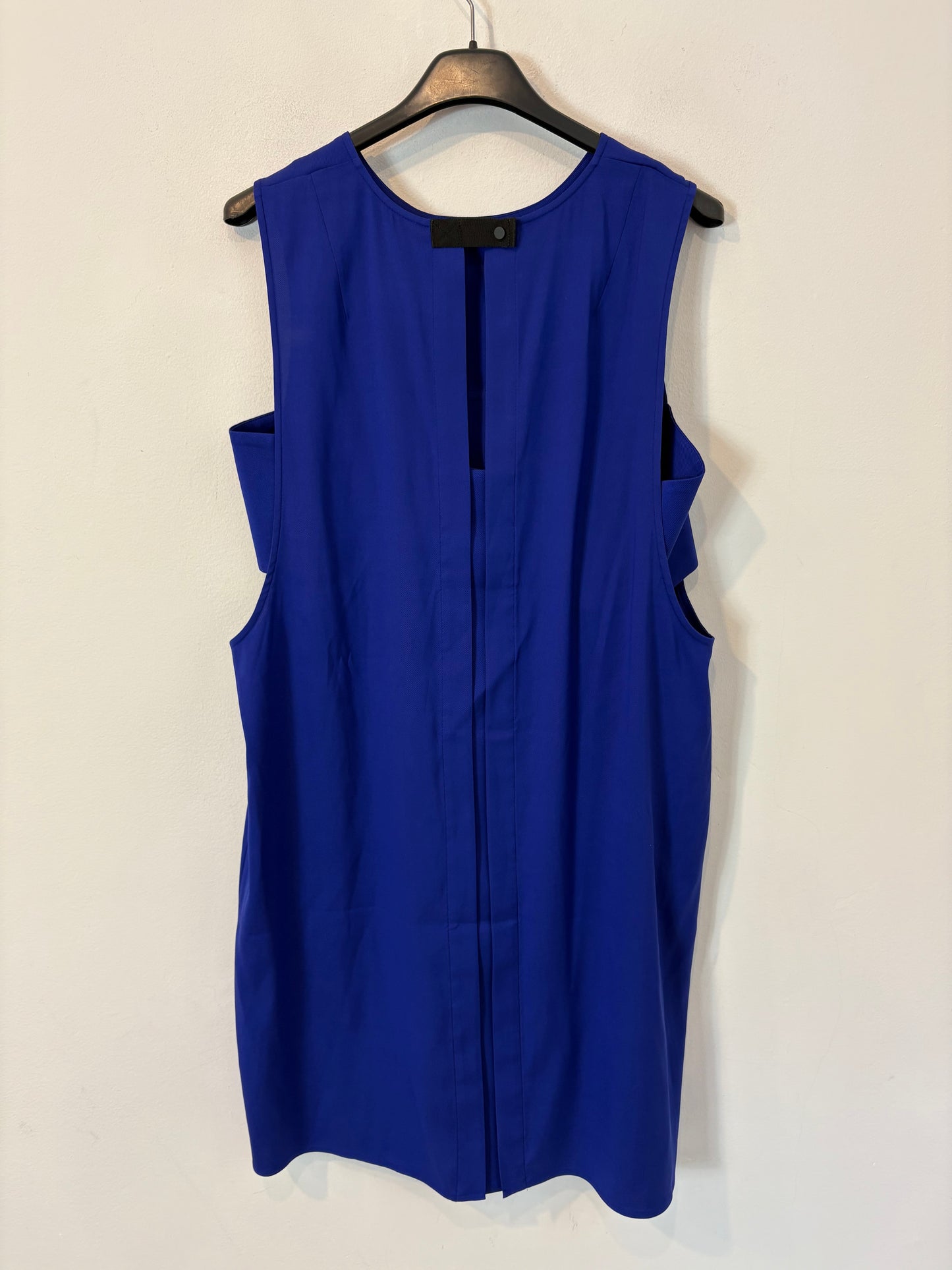 ALEXANDER WANG. Vestido seda azul aberturas