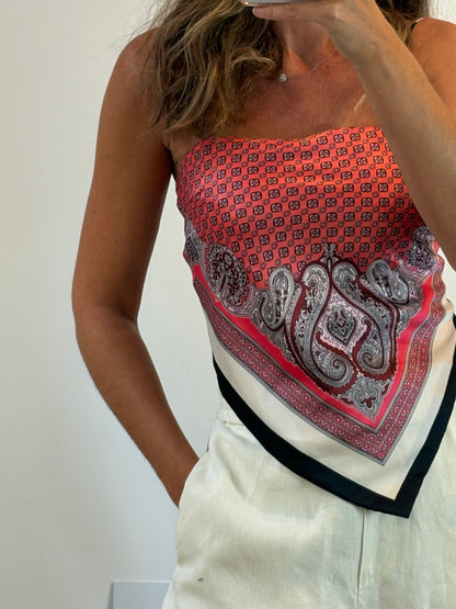 ZARA. Top efecto pañuelo. T S