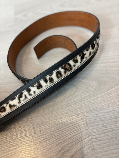 ROBERTO VERINO. Cinturón piel hebilla inciales