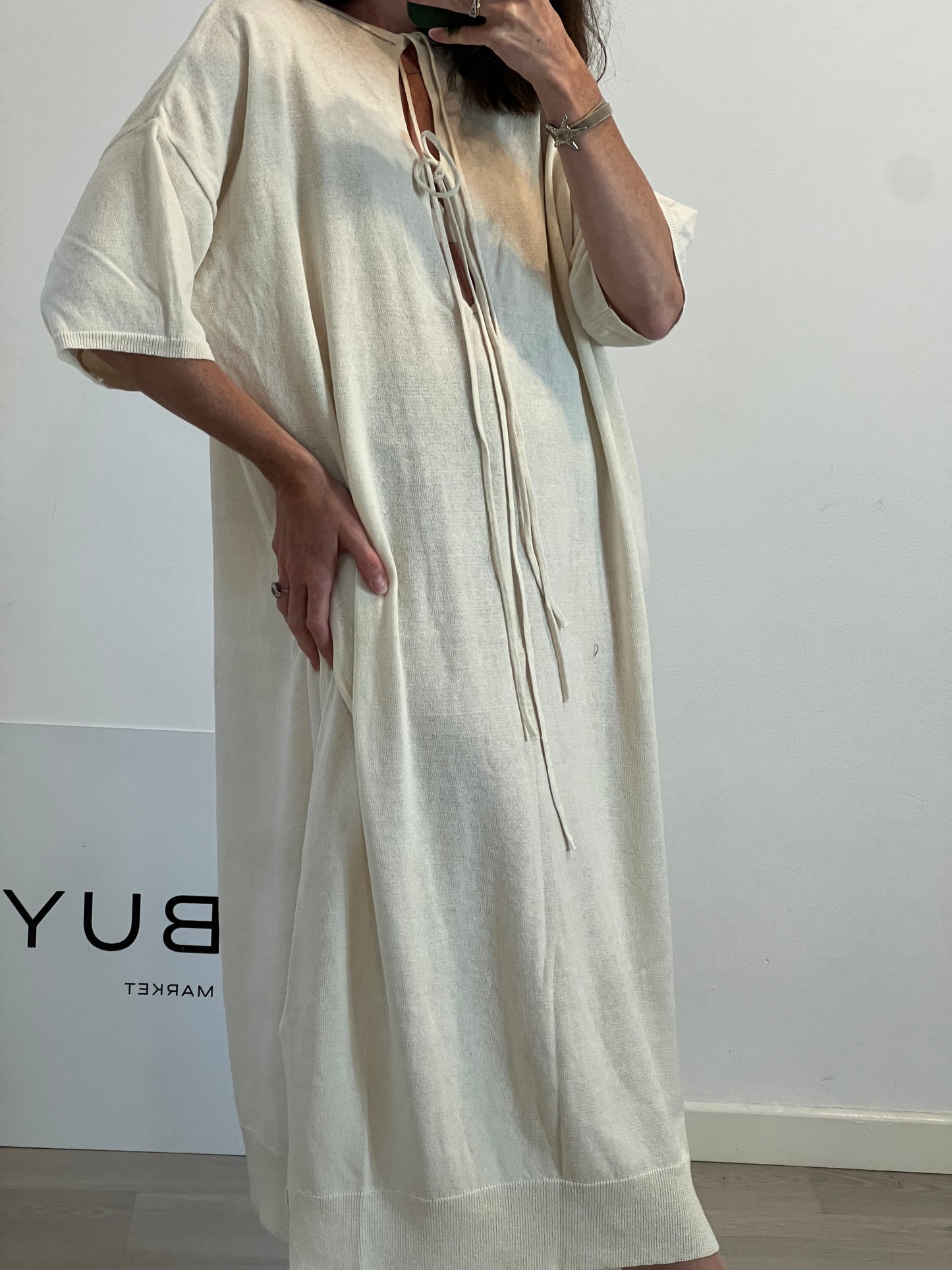 ZARA. Beige knit dress, size xs/s