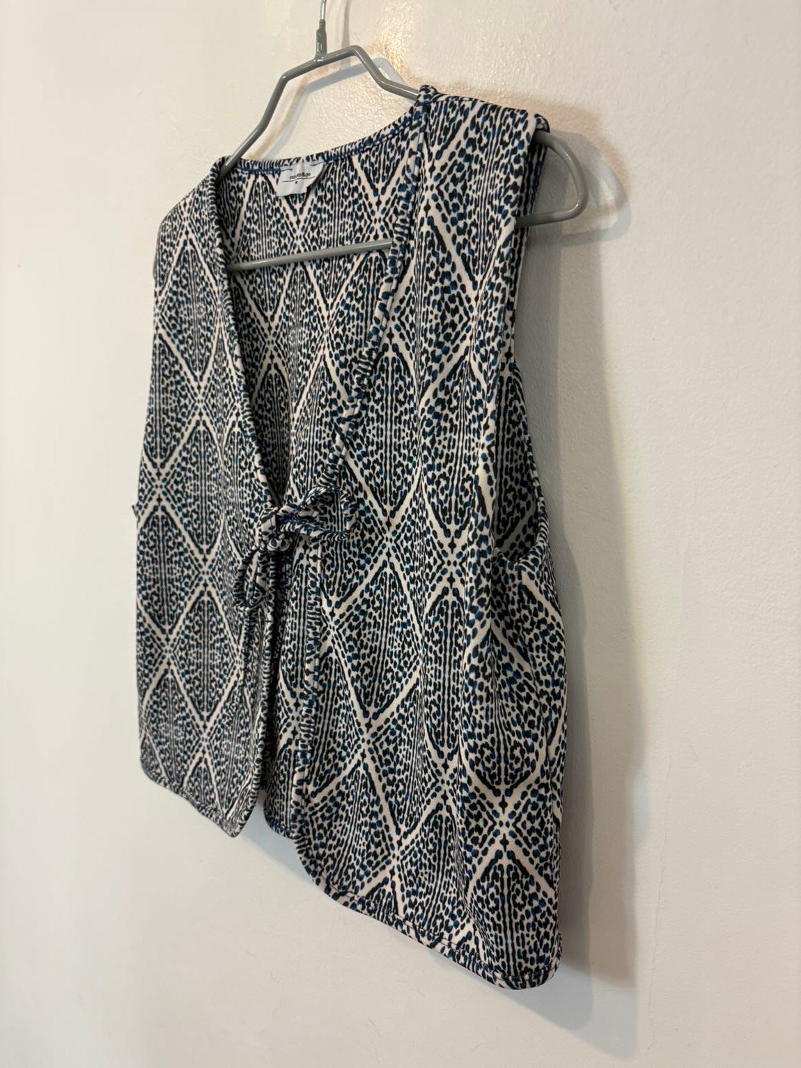 RENATTA & GO. Chaleco estampado azules