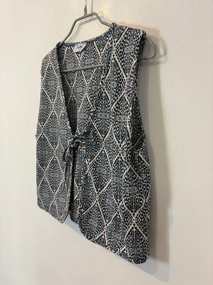 RENATTA & GO. Chaleco estampado azules