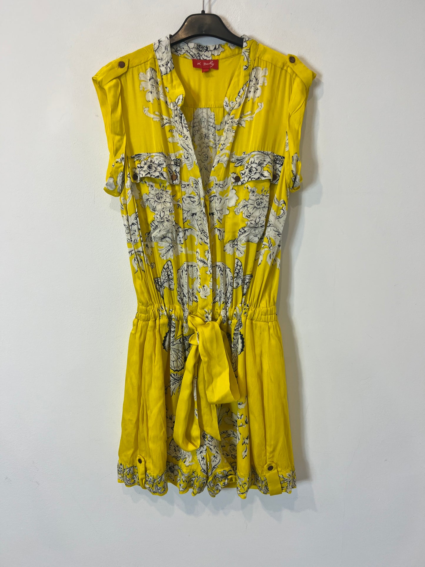 DERHY. Mono corto amarillo estampado. T M