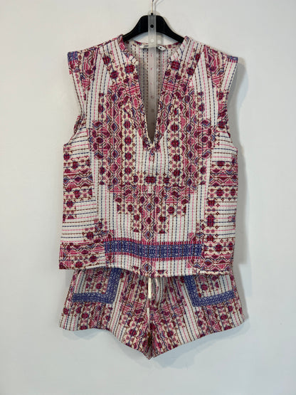 ZARA. Conjunto estampado textura. T M