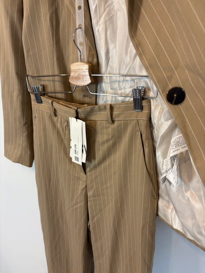 ZARA. Traje de chaqueta tostado raya diplomática