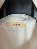 BA&SH. Camisa blanca volante. T 1(S)