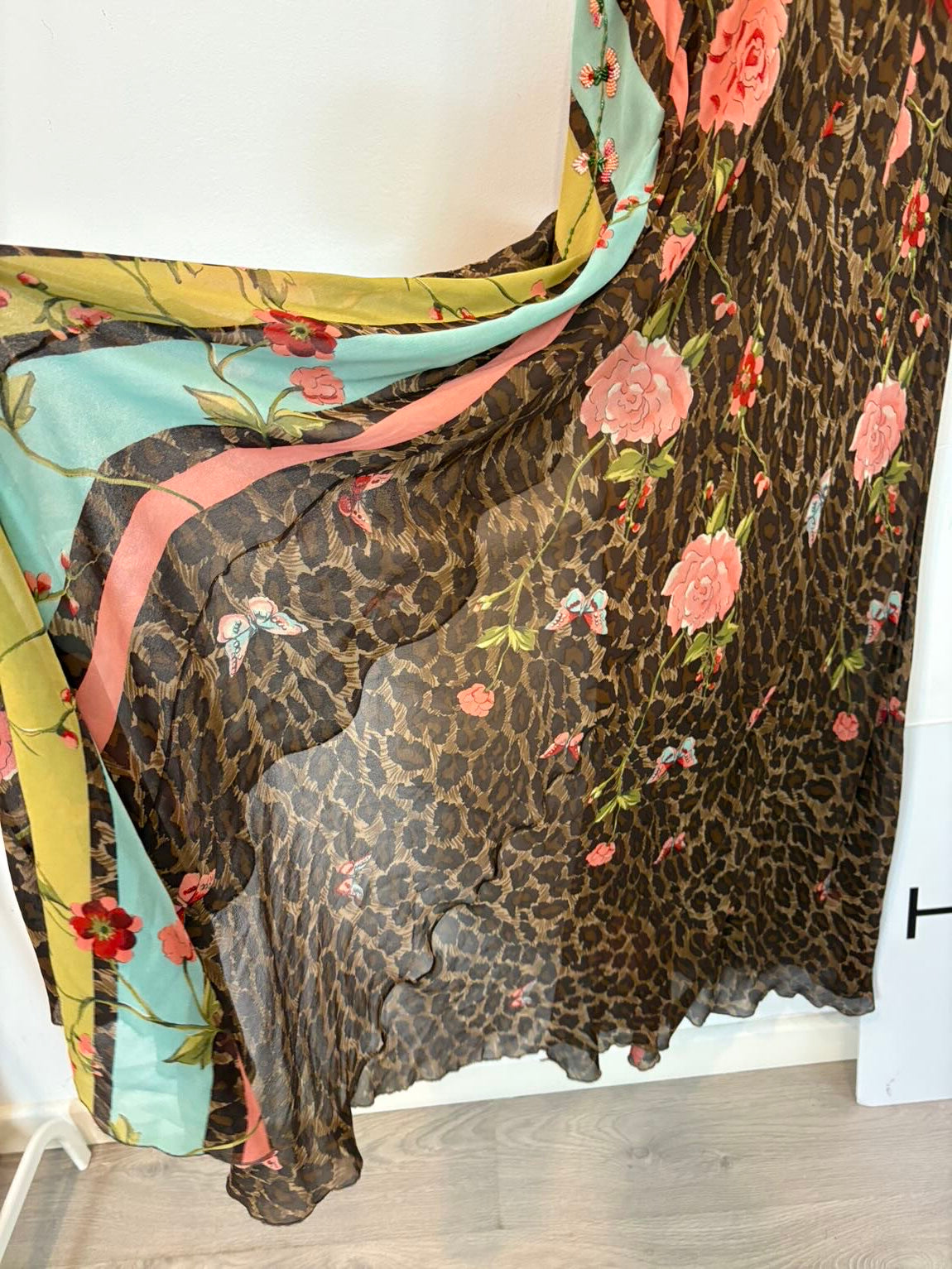 Vestido largo seda aberturas