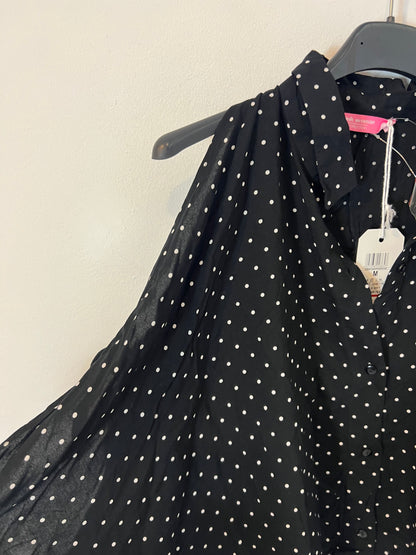 PINK WOMAN. blusa negra lunares (VARIAS TALLAS)