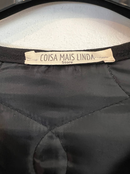 COISA MAIS LINDA. Chaqueta negra terciopelo  T.u(S/M)