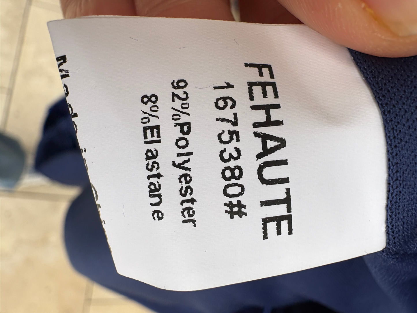 FEHAUTE. Vestido midi azul terciopelo