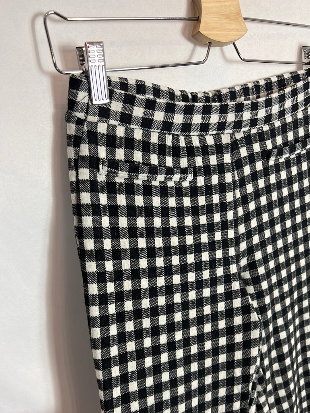 ZARA. Pantalón elástico vichy. T 13-14 años (XS)
