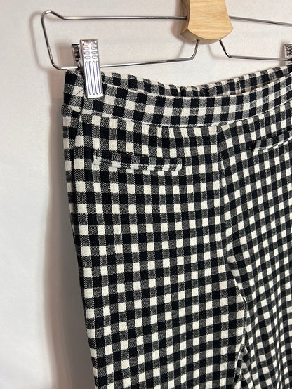 ZARA. Pantalón elástico vichy. T 13-14 años (XS)