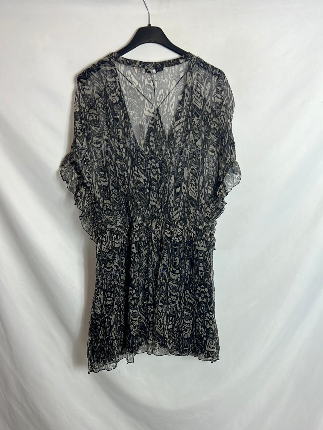 IRO. Vestido corto fluido estampado . T40