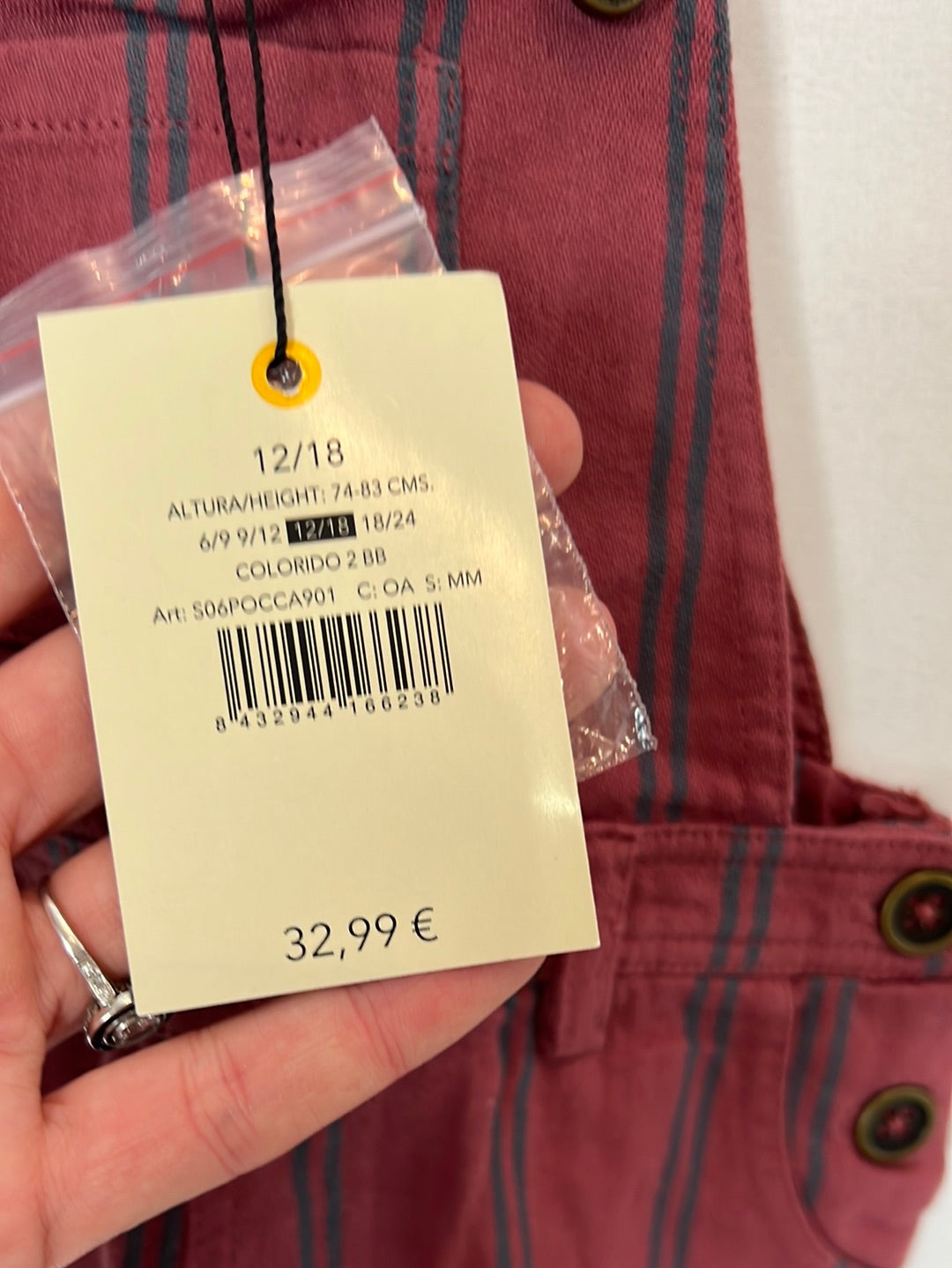 GOCCO. Peto niño rayas. T 12-18 meses