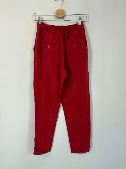MARZI GENESI. Pantalón rojo fluido pinzas