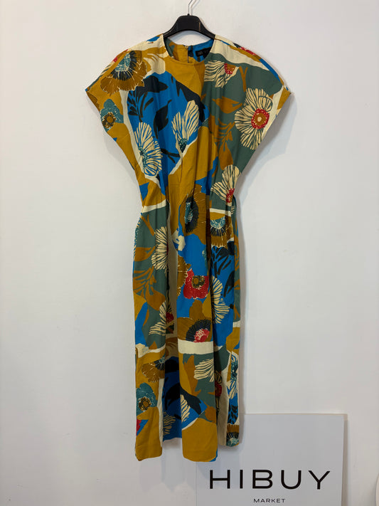 ZARA. Vestido midi estampado