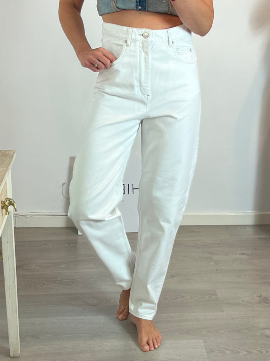 ISABEL MARANTETOILE. White denim trousers, size 36