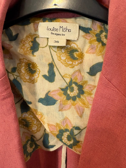 LOUISE MISHA. Blazer lino rosa palo.