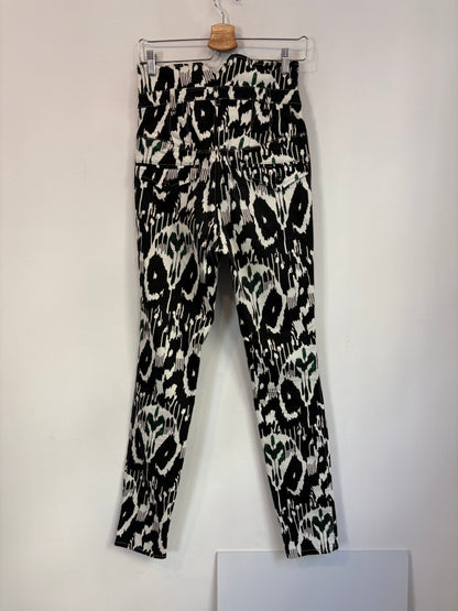 ISABEL MARANT. Denim estampado cintura alta