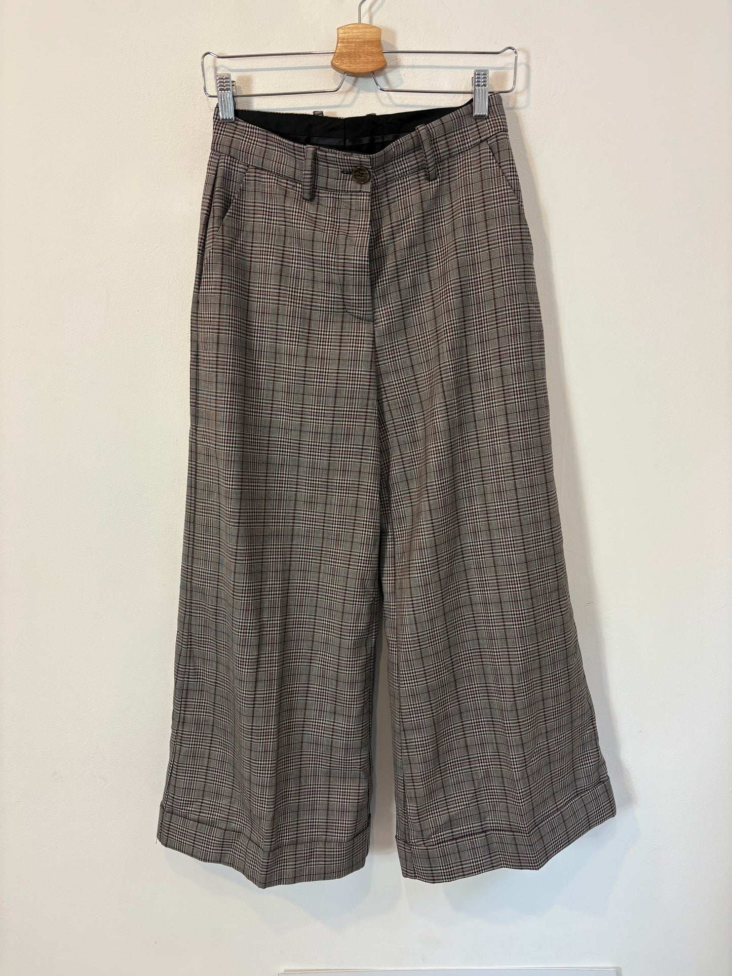 ERIKA CAVALLINI. Pantalones pinzas cuadros