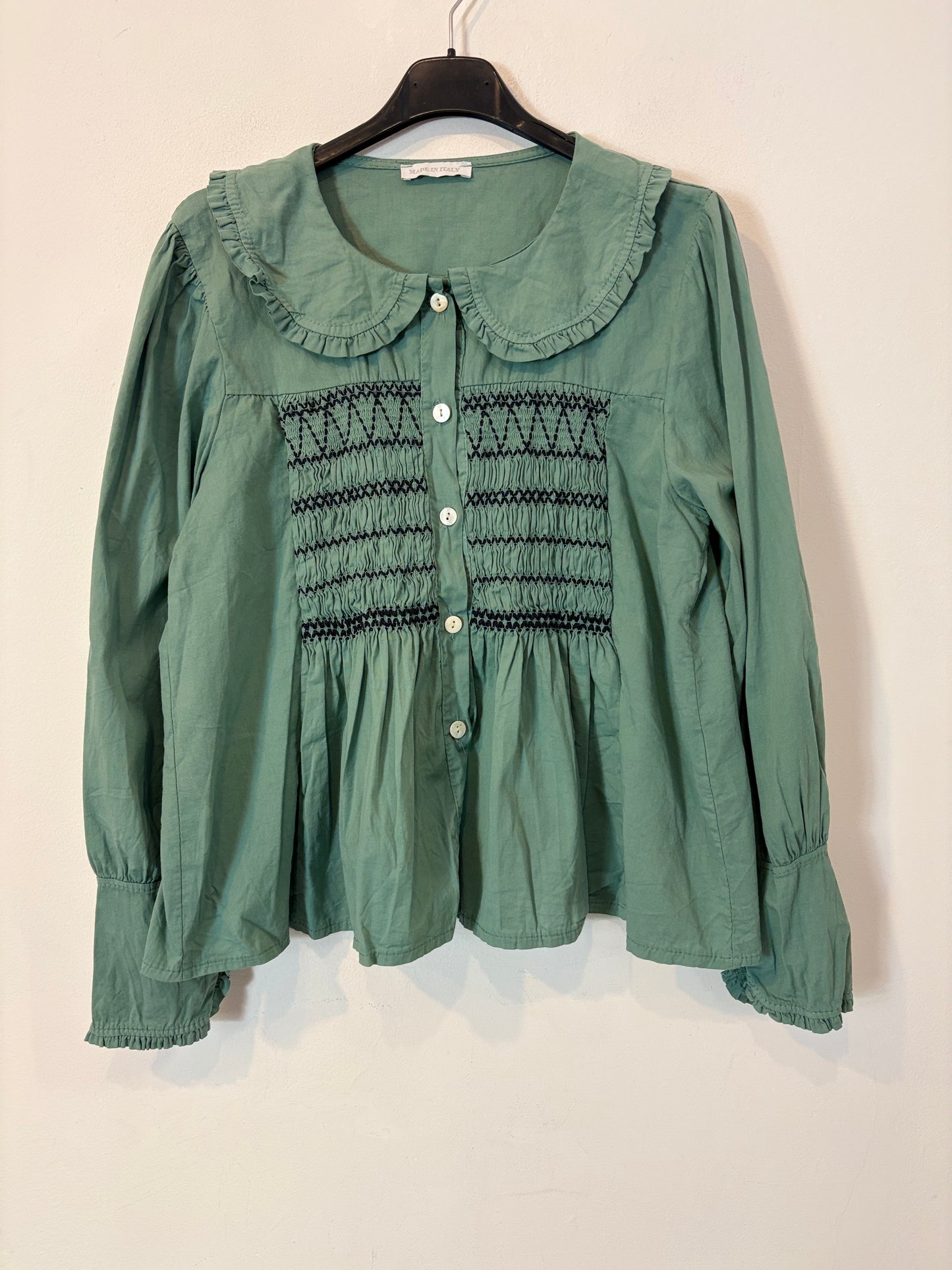 Blusa verde nido de abeja