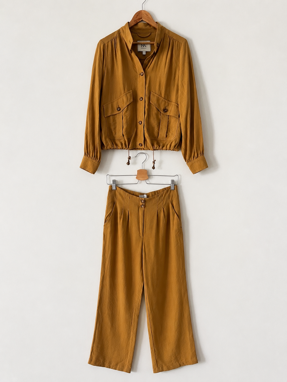 ZARA. Long brown dress TM
