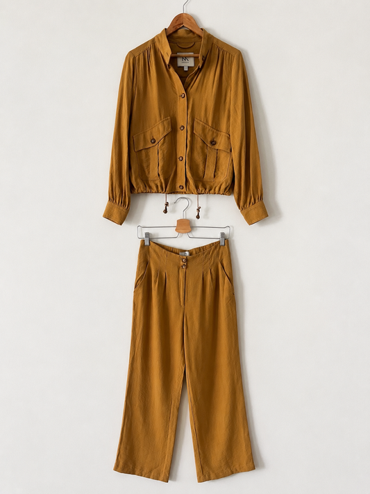 ZARA. Long brown dress TM