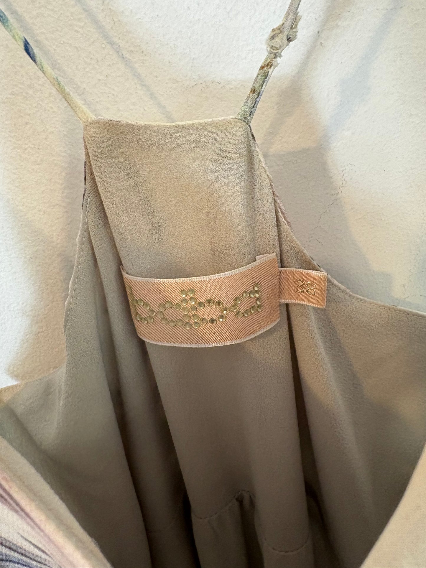 BDBA. Vestido largo fluido estampado. T 38