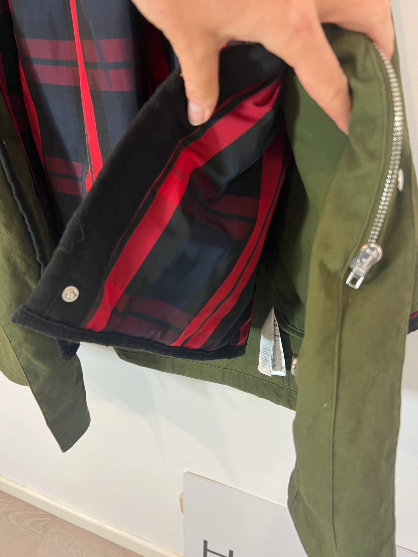 MAJE. Green parka with lining size 0(S)
